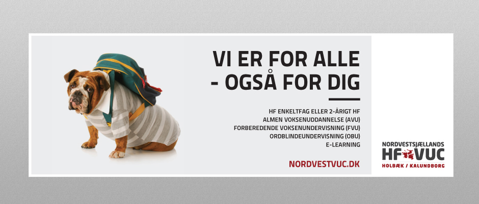 Nordvest Sjællands HF & VUC busreklame