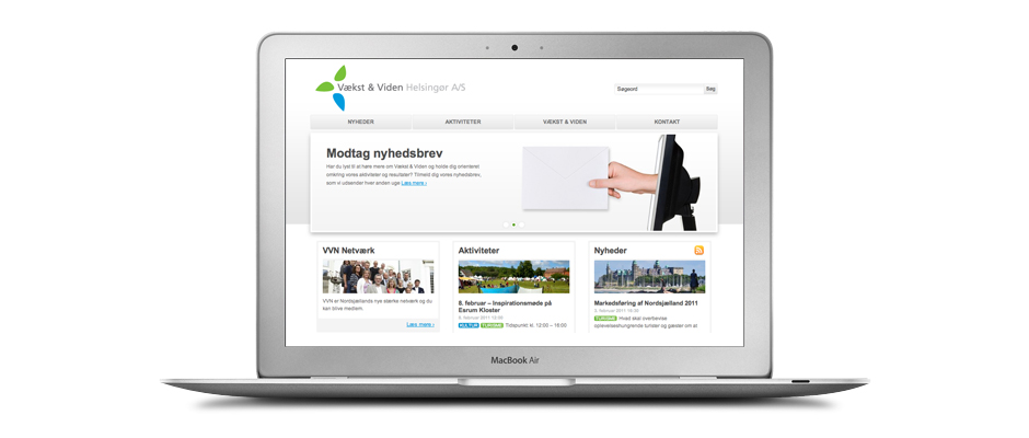 Vækst & Viden WordPress website