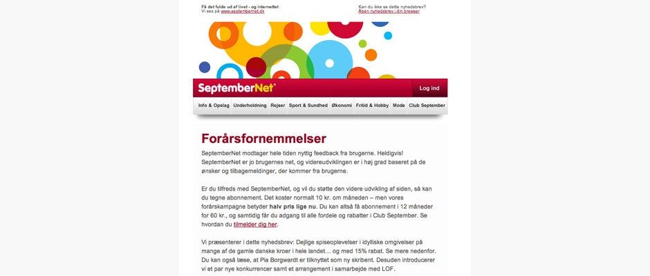 SeptemberNet WordPress website